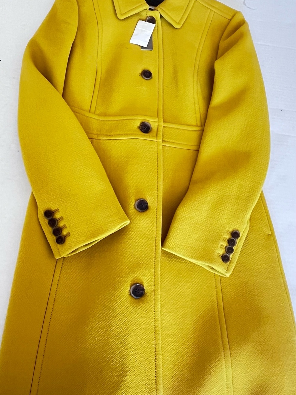 NWT J. Crew Yellow Lady Day Coat 6 - Picture 5 of 10